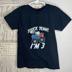 Toddler Monster Truck 3 Birthday Shirt
